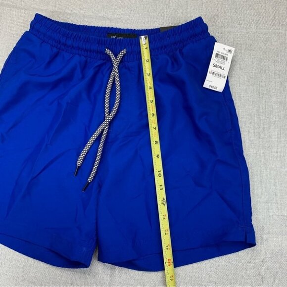 Inc Mens Blue Drawstring Regular Fit Moisture Wicking Swim Trunks  Size S - Picture 9 of 11